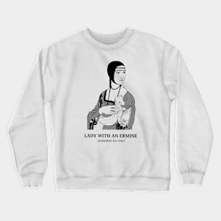 Lady with an ermine Crewneck Sweatshirt